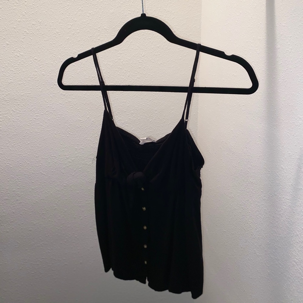 Black tank top